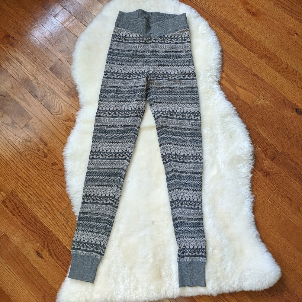 Pls see copy listing / Roots fair isle striped knit leggings - Picture 3 of 7